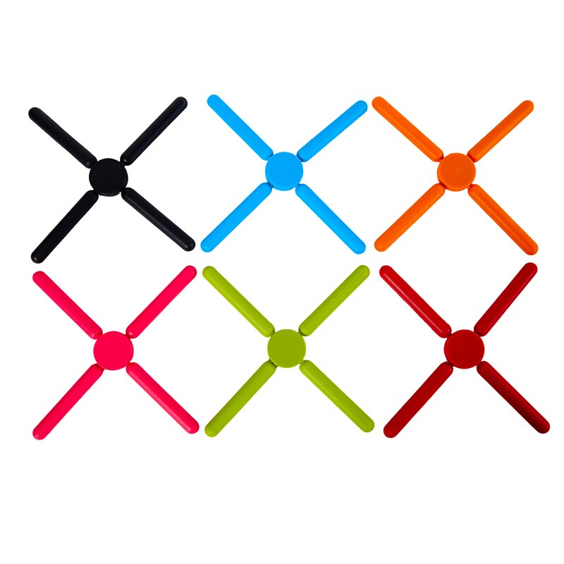 Kitchen Utility Foldable Cross Silicone Trivets